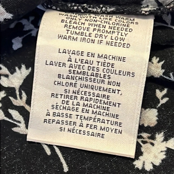 DENIM & SUPPLY Ralph Lauren Floral V Neck Smocked Babydoll Button Down Blouse - Picture 8 of 9